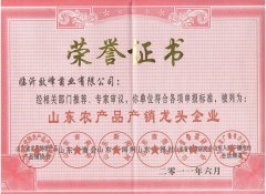 山東農產品產銷龍頭企業